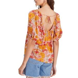 Sanctuary Pink and Orange Floral Top